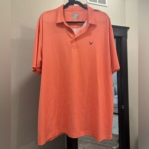 Callaway Men's Vibrant Orange Polo Shirt